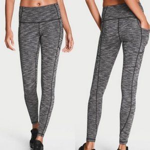 Victoria's Secret Victoria Sport Knockout Spacedye Gray Tights/Leggings Size XL